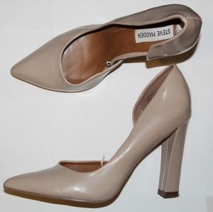 Steve Madden Nude Chunky heel Sz 9
